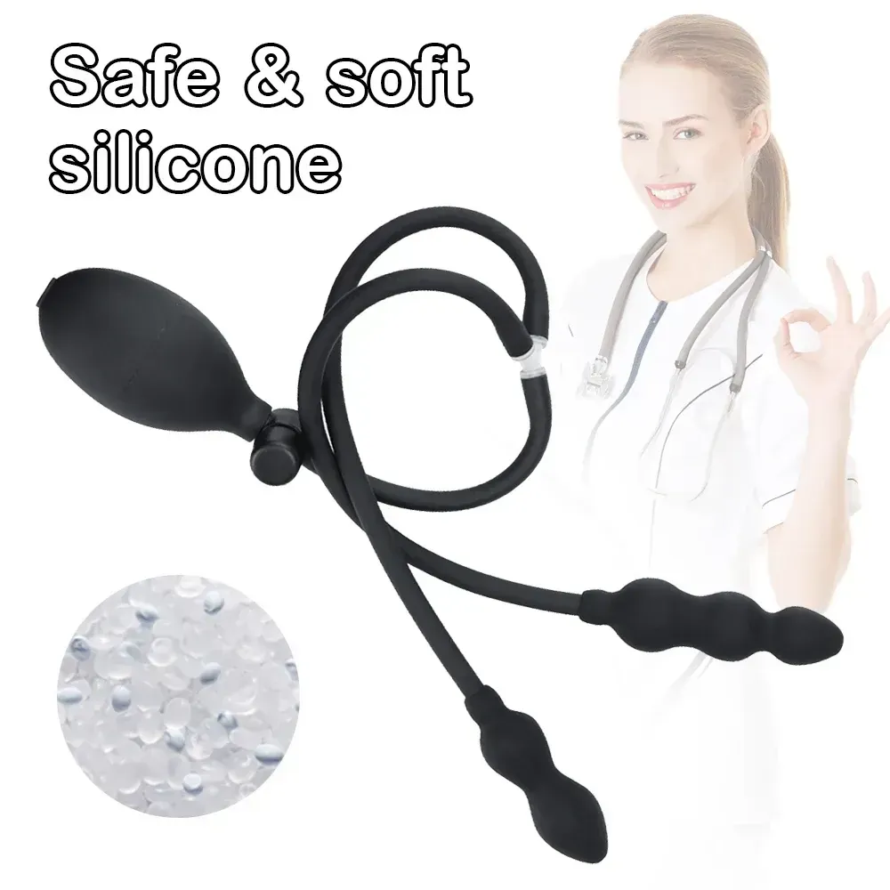 dilatateur anal gonflable en silicone medical