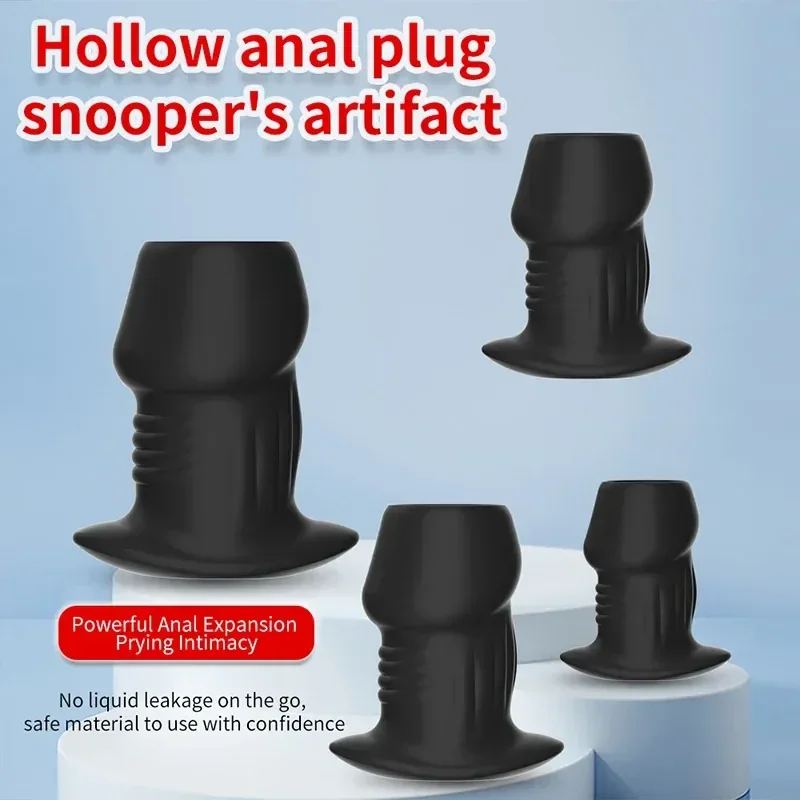 dilatateur anal noir en silicone medical