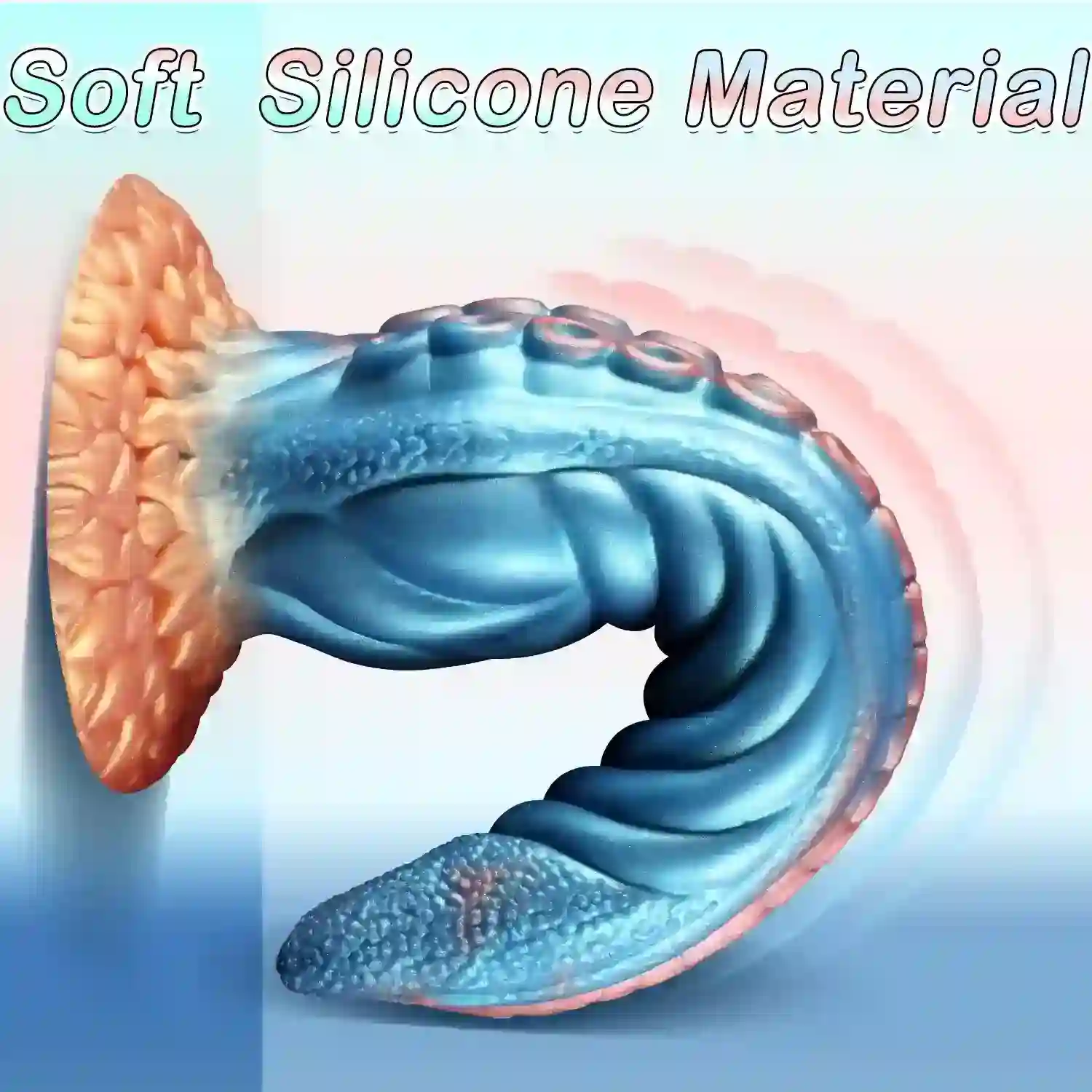 dildo a ventouse texture tentacule