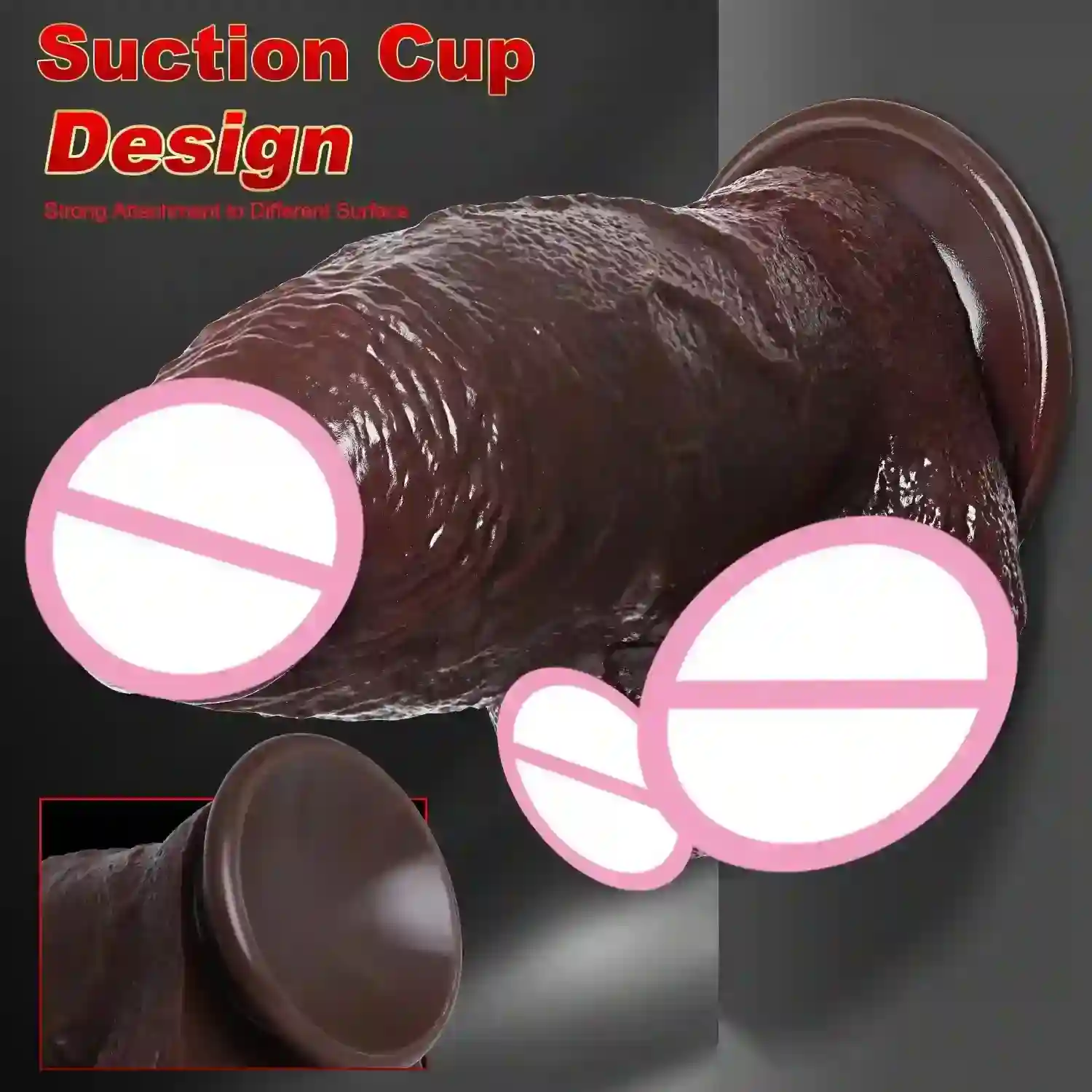 dildo anal réaliste en silicone souple