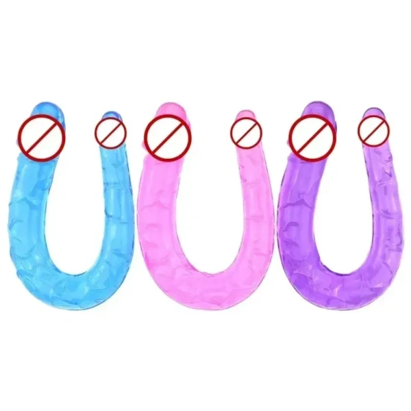 dildo double en tpe texture réaliste