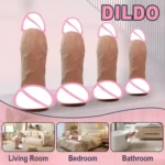 dildo en silicone médical avec ventouse stable