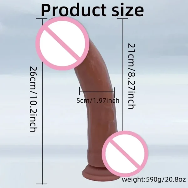 dildo réaliste 26cm pour stimulation intense