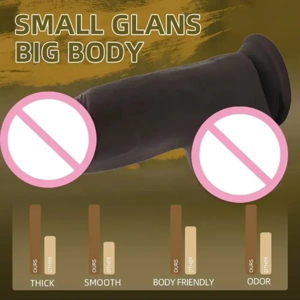 dildo réaliste à forte succion