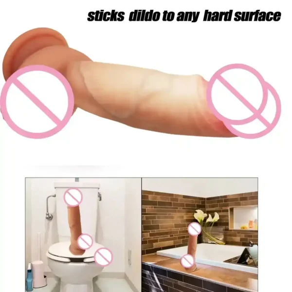 dildo réaliste à ventouse sans danger