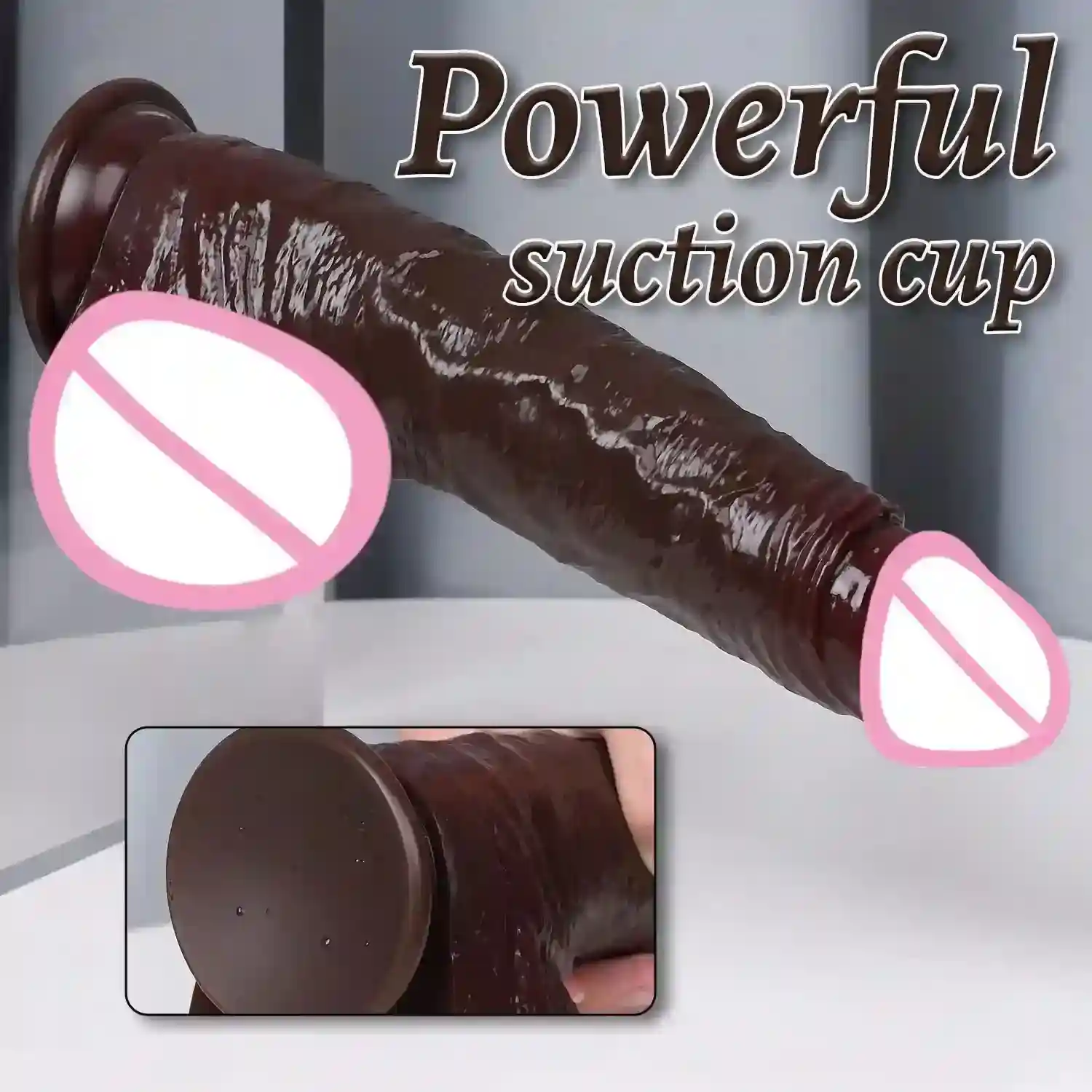 dildo réaliste avec base ventouse