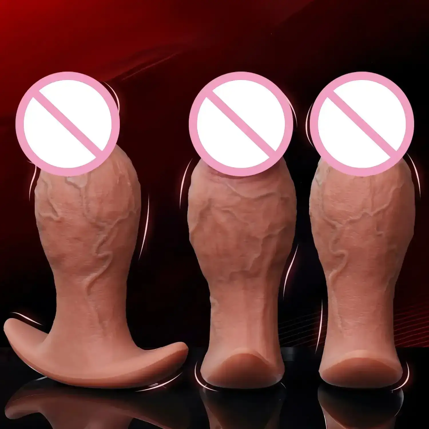 dildo réaliste avec veines prononcées