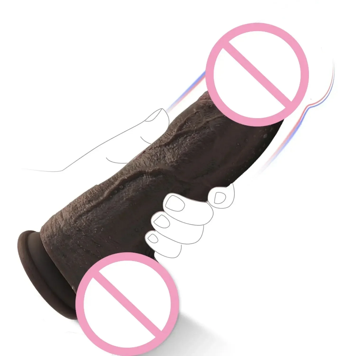 dildo réaliste avec ventouse pour couple