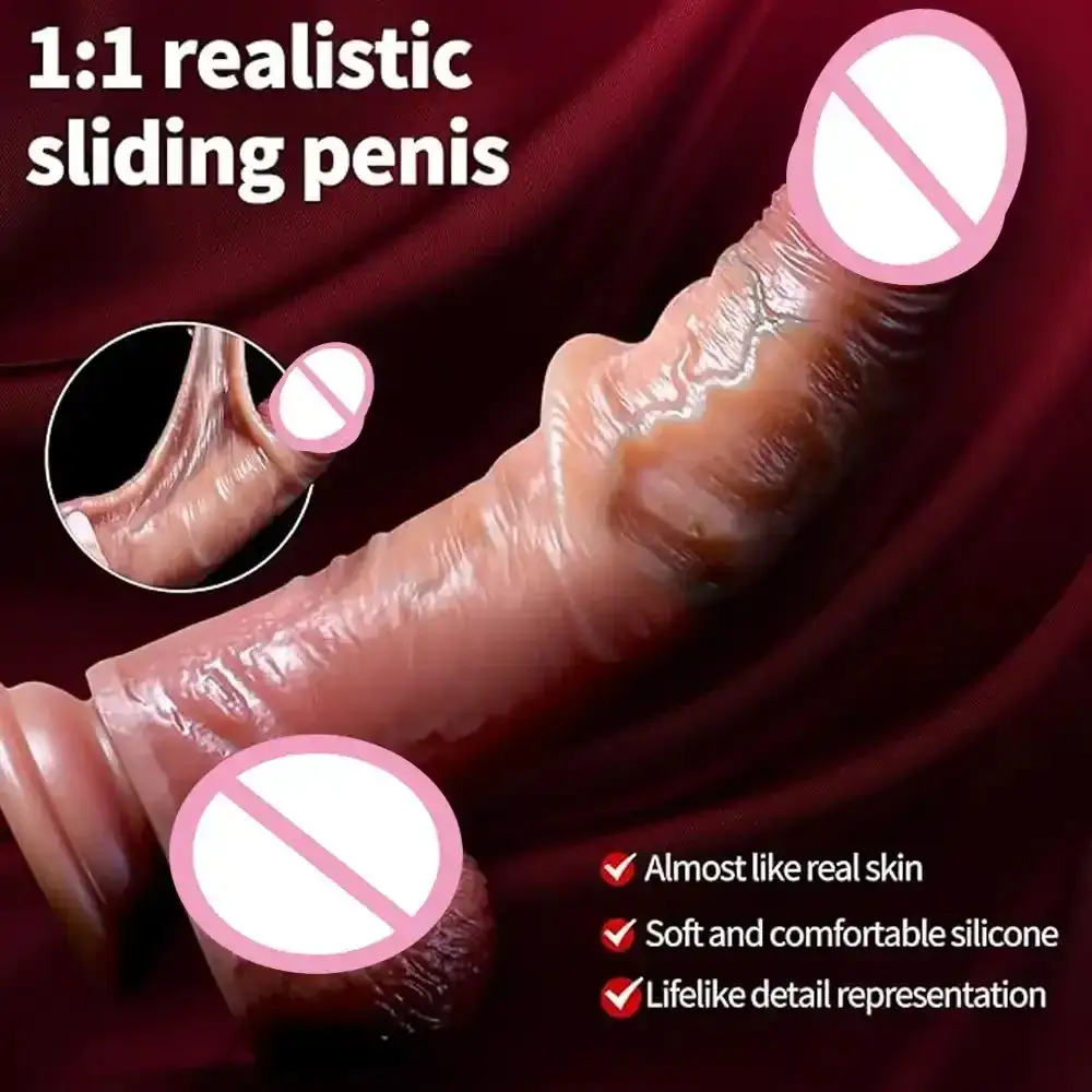 dildo réaliste en silicone avec détails