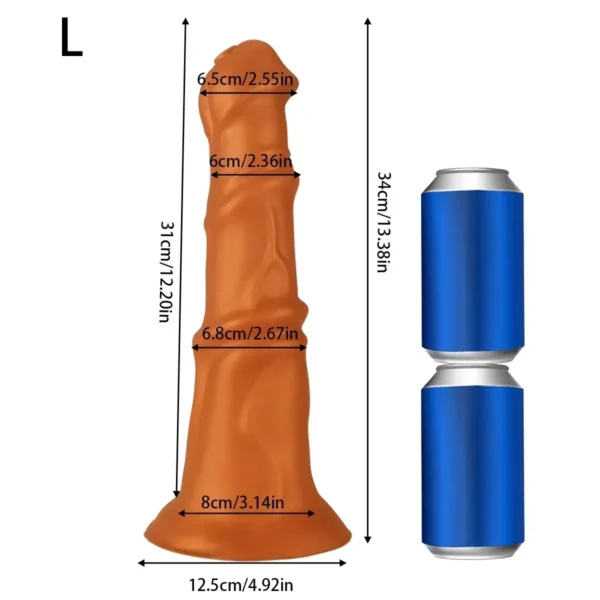 dildo réaliste géant pour fantasmes animaux