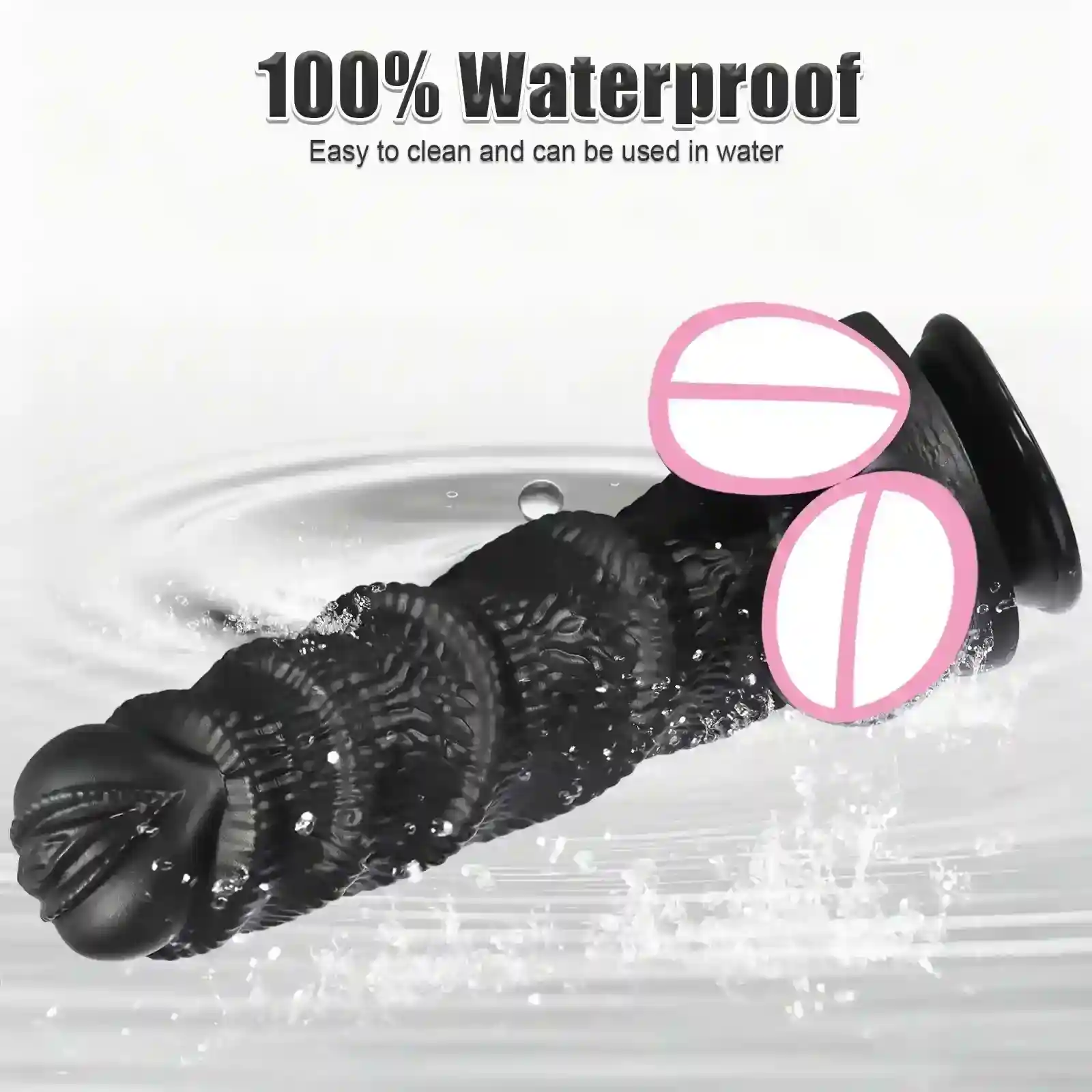 dildo rouge en silicone medical epais