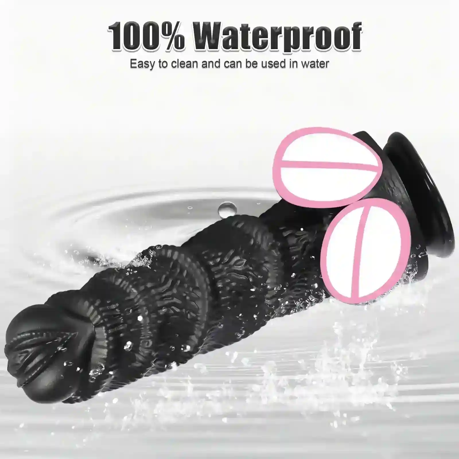 dildo rouge réaliste en silicone médical