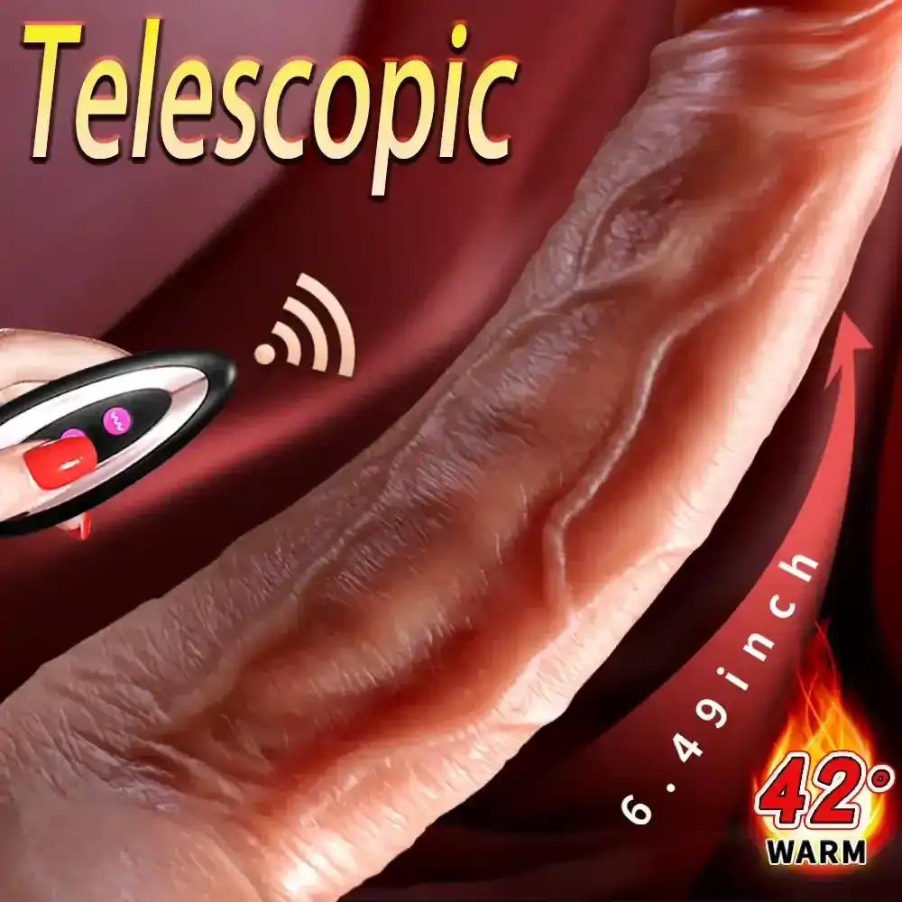 dildo telescopique chauffant plug anal etanche