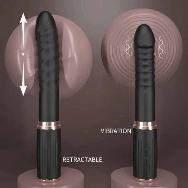 dildo télescopique vibrant pour femme