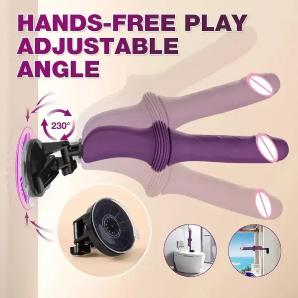 dildo vibrant chauffant avec double moteur