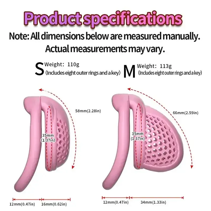 dispositif de chasteté avec anneau courbé