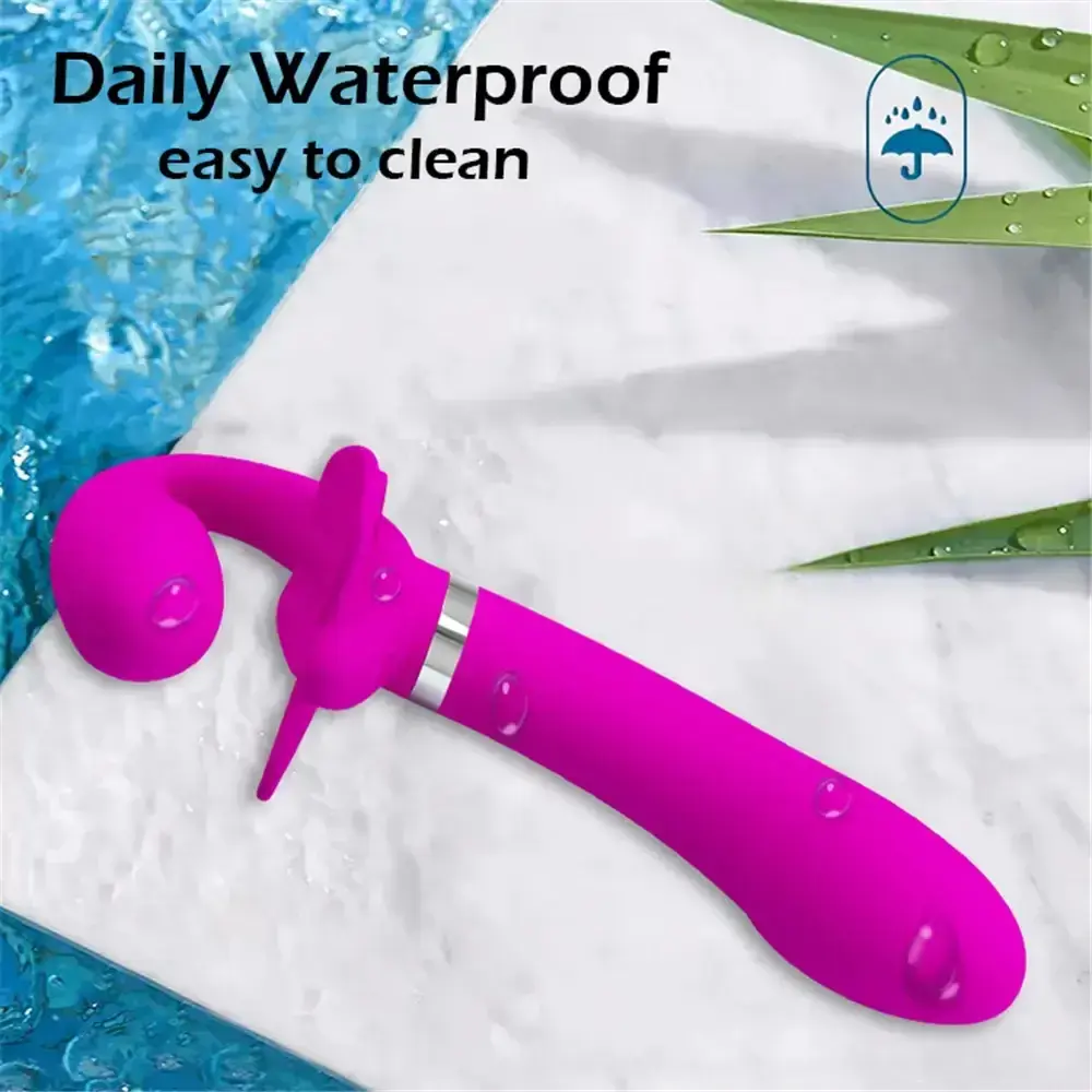 double gode vibrant sans harnais