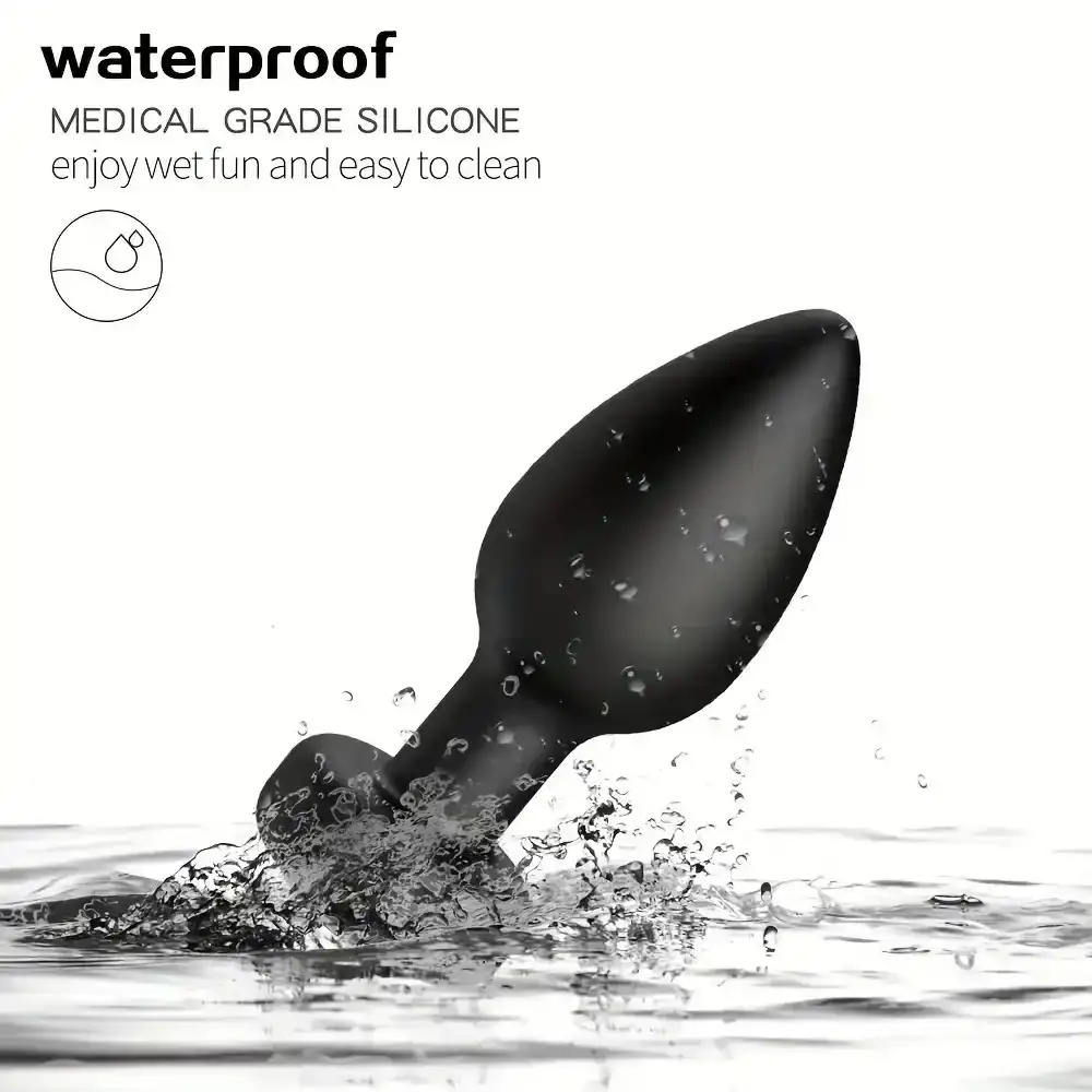 ensemble anal vibrant en silicone medical