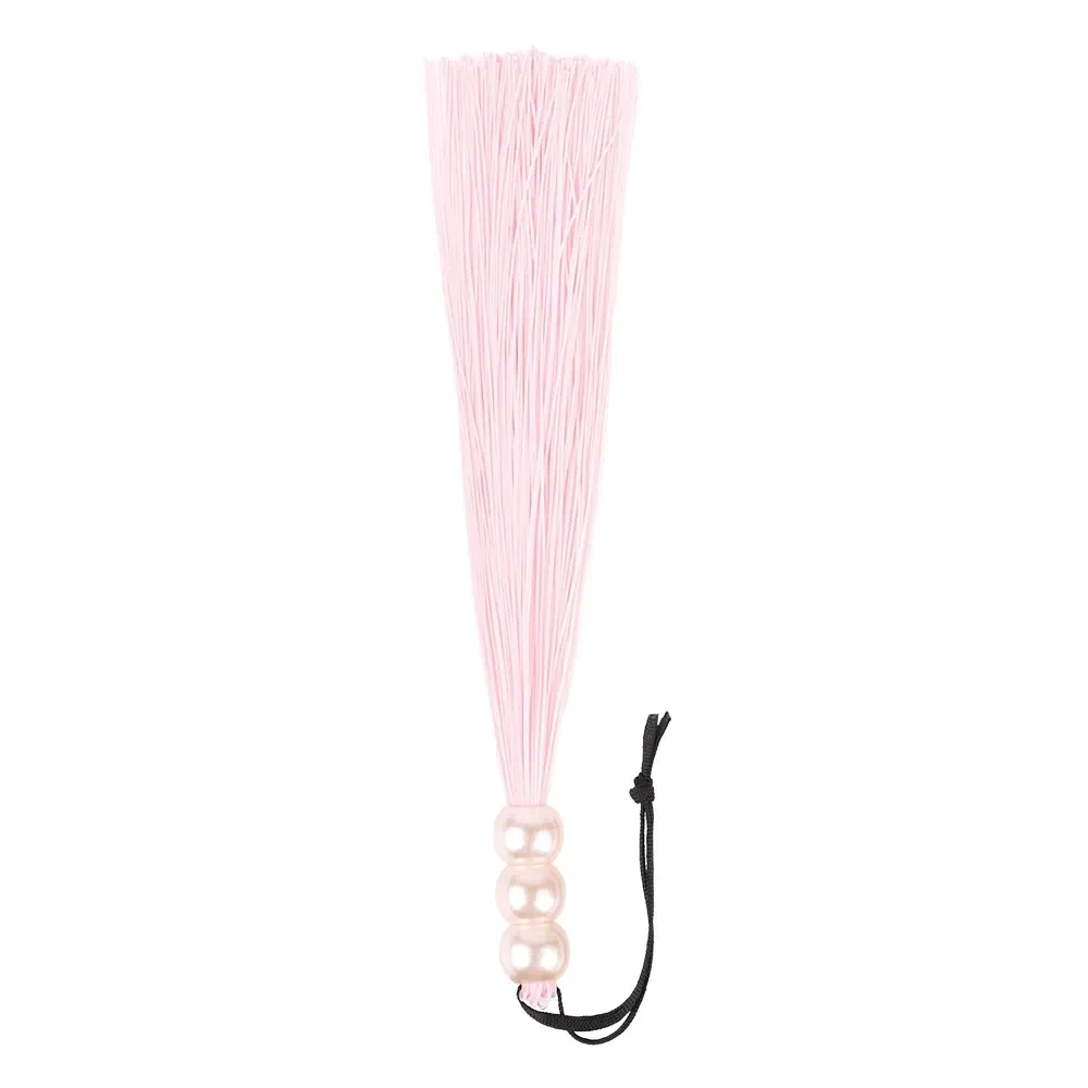 fouet bdsm franges silicone doux violet