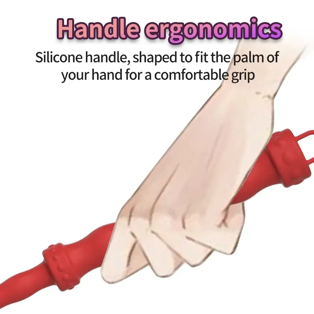 fouet queue silicone poignee ergonomique