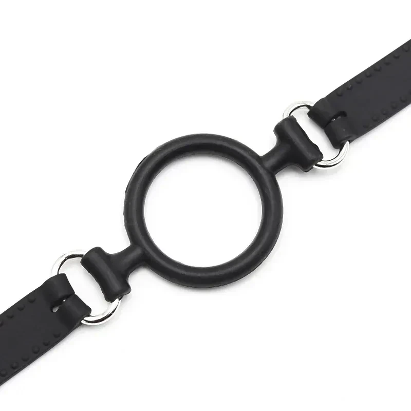 gag bouche noir sangle reglable