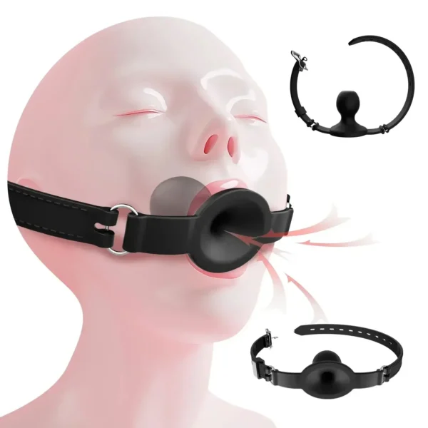 gag bouche souple pour jeux adultes
