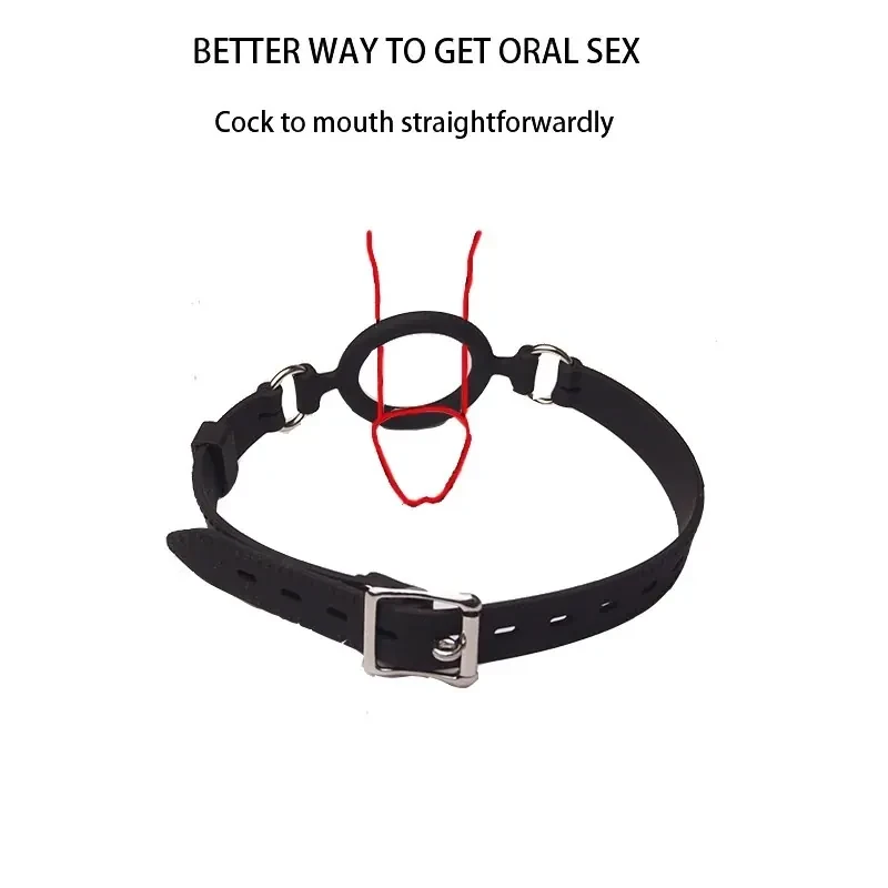 gag bouche transparent sangle ajustable