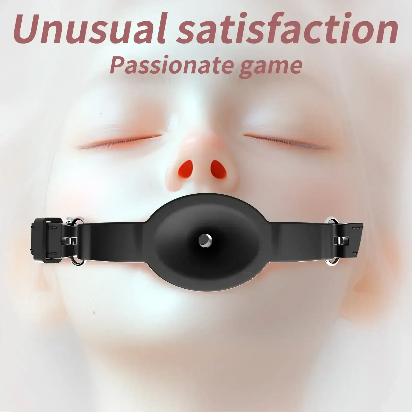 gag silicone noir pour soumission