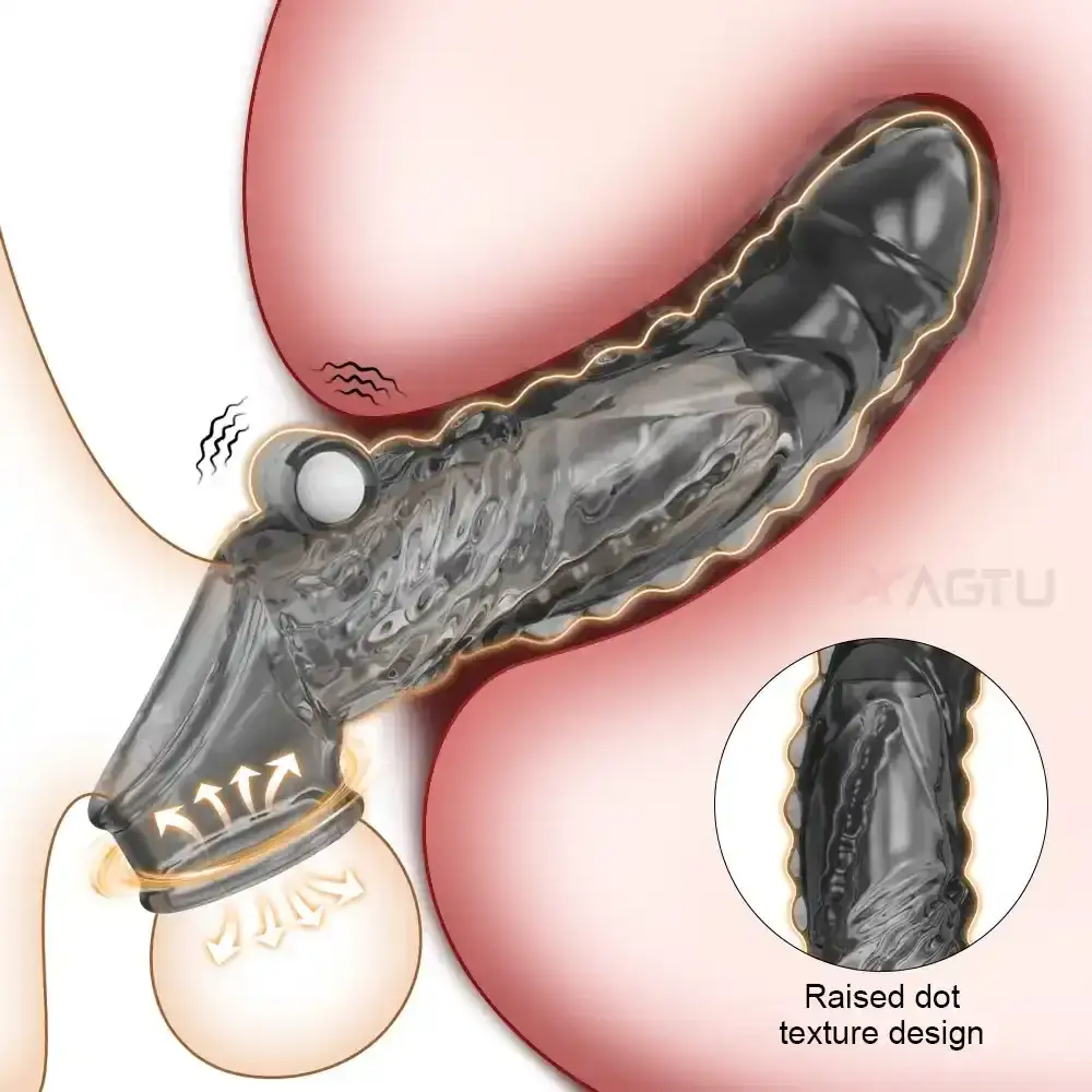 gaine penienne vibrante en silicone medical