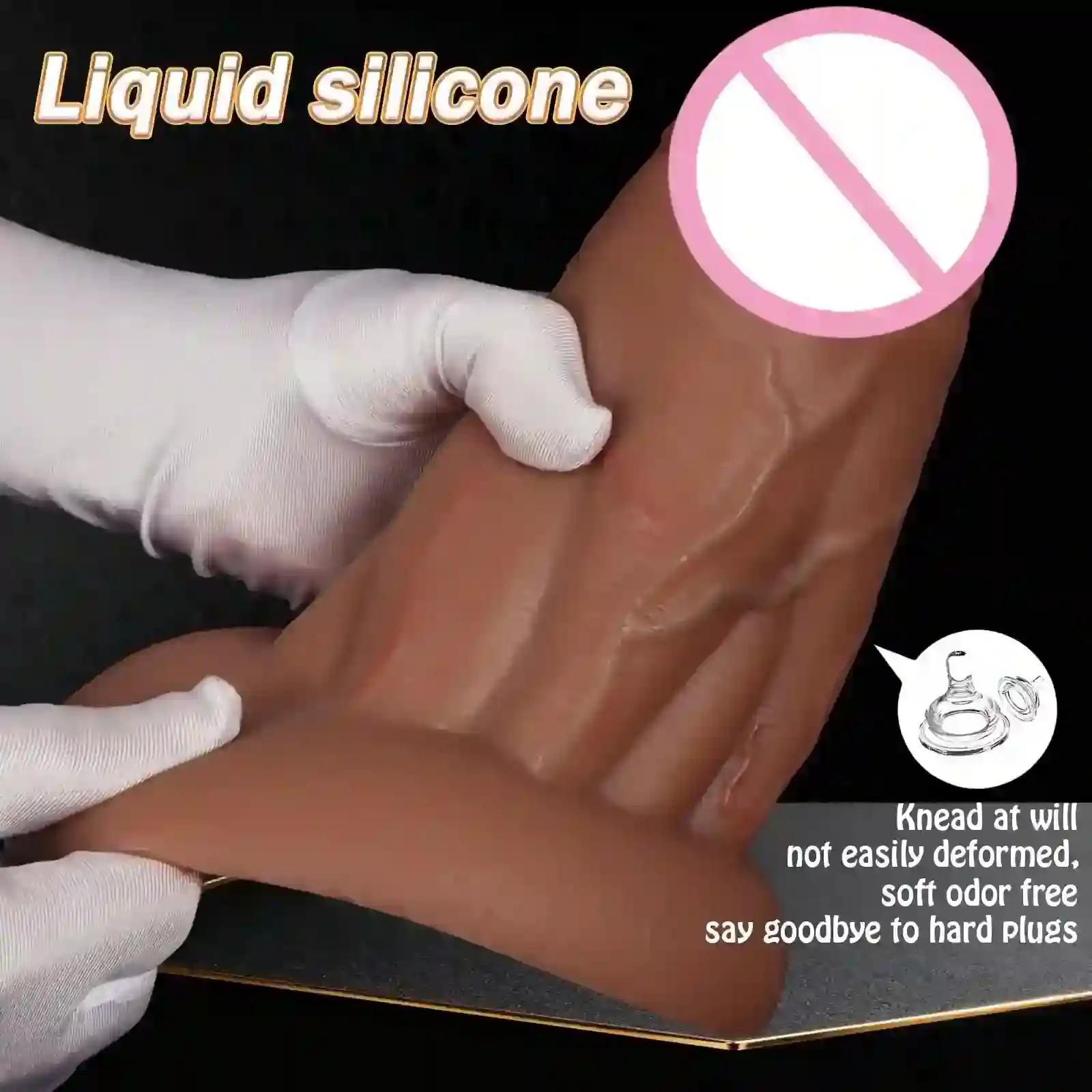 gode à ventouse réaliste pour le plaisir