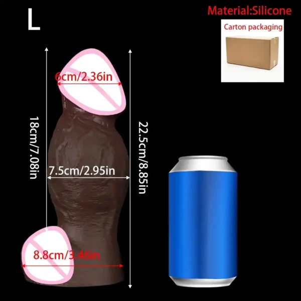 gode anal géant avec une ventouse