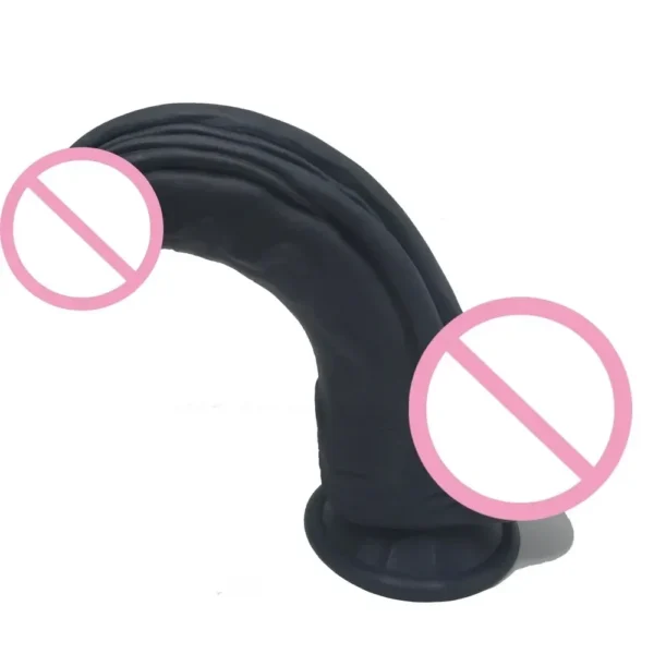 gode anal noir grande taille ventouse