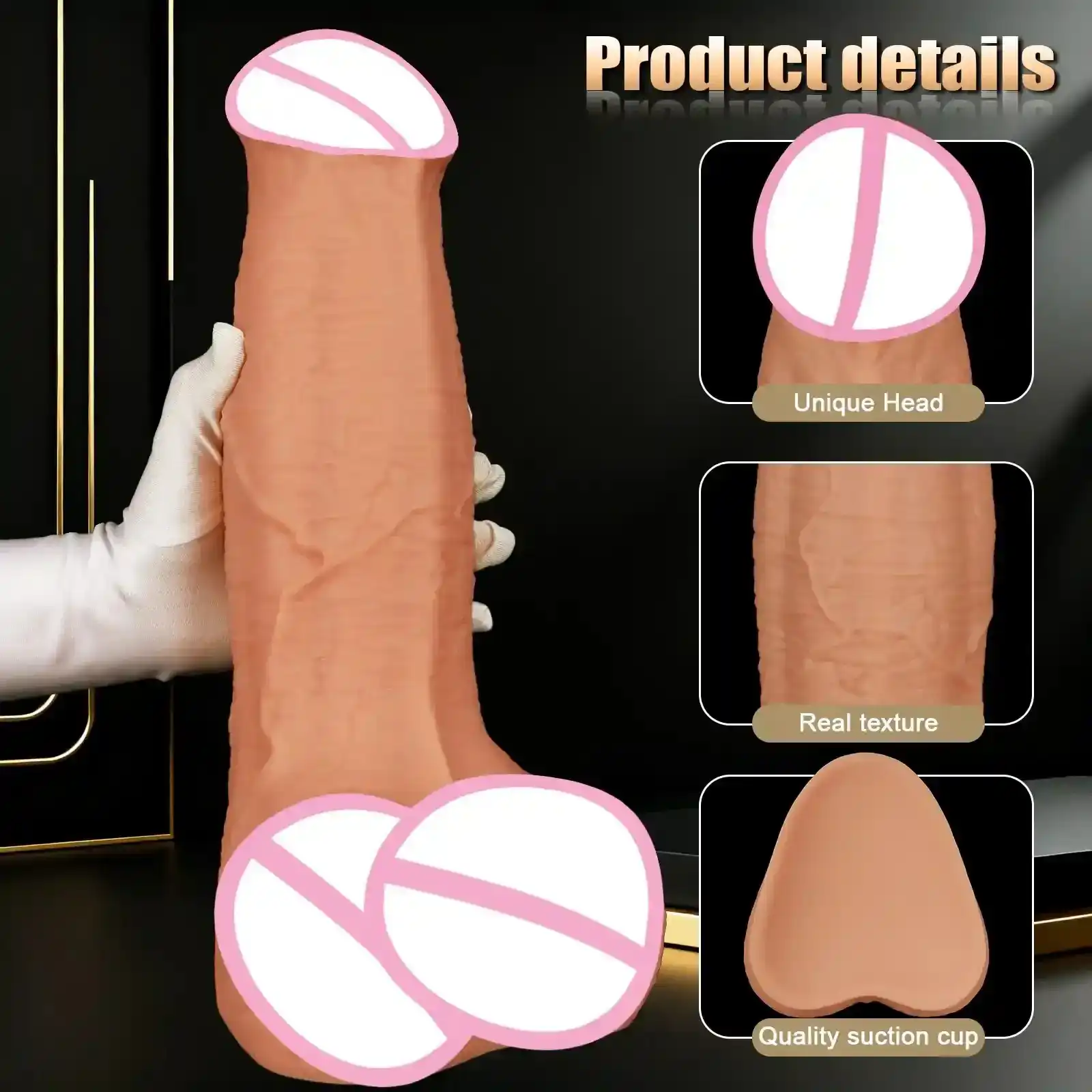 gode anal texturé pour sensations fortes