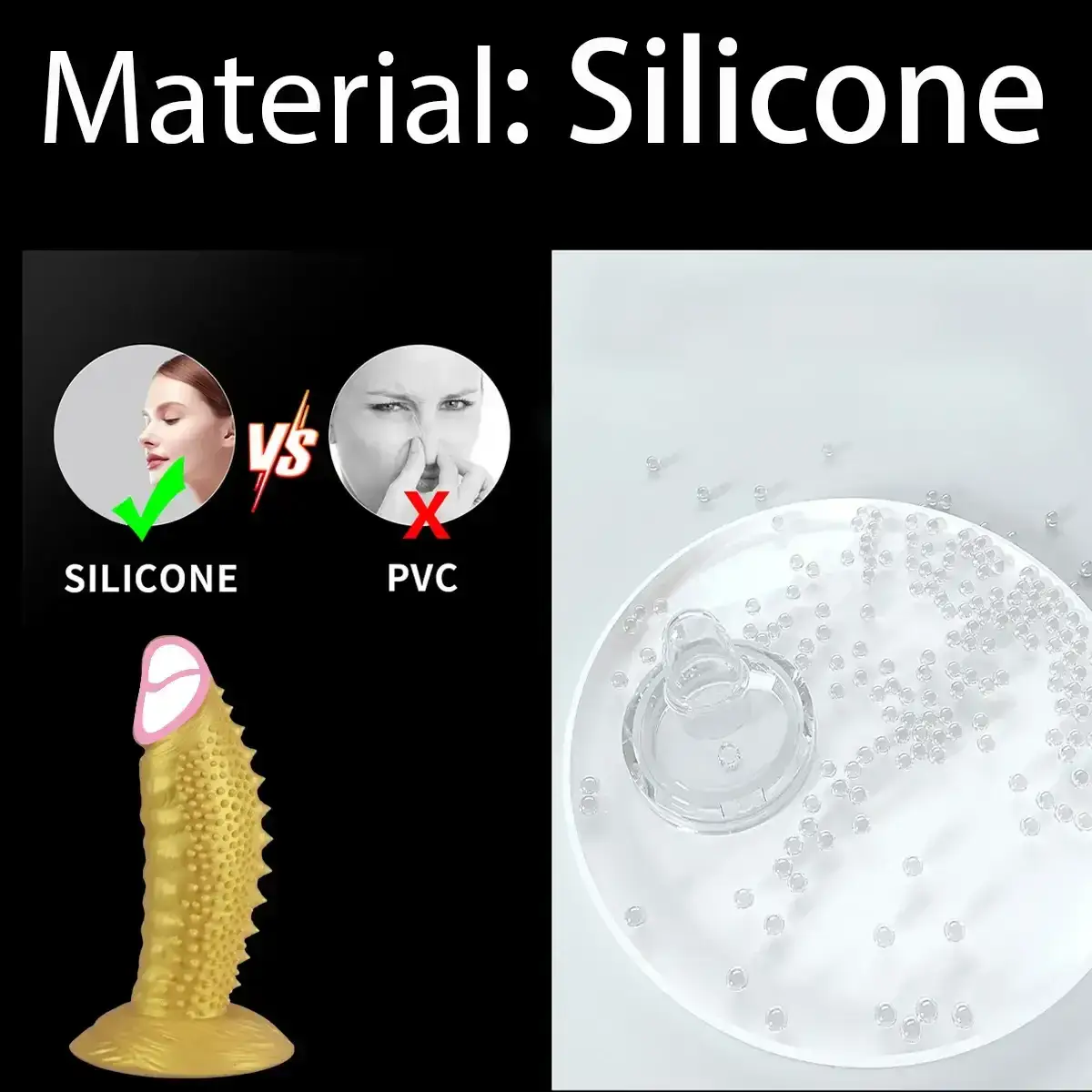 gode avec ventouse forte pour femme