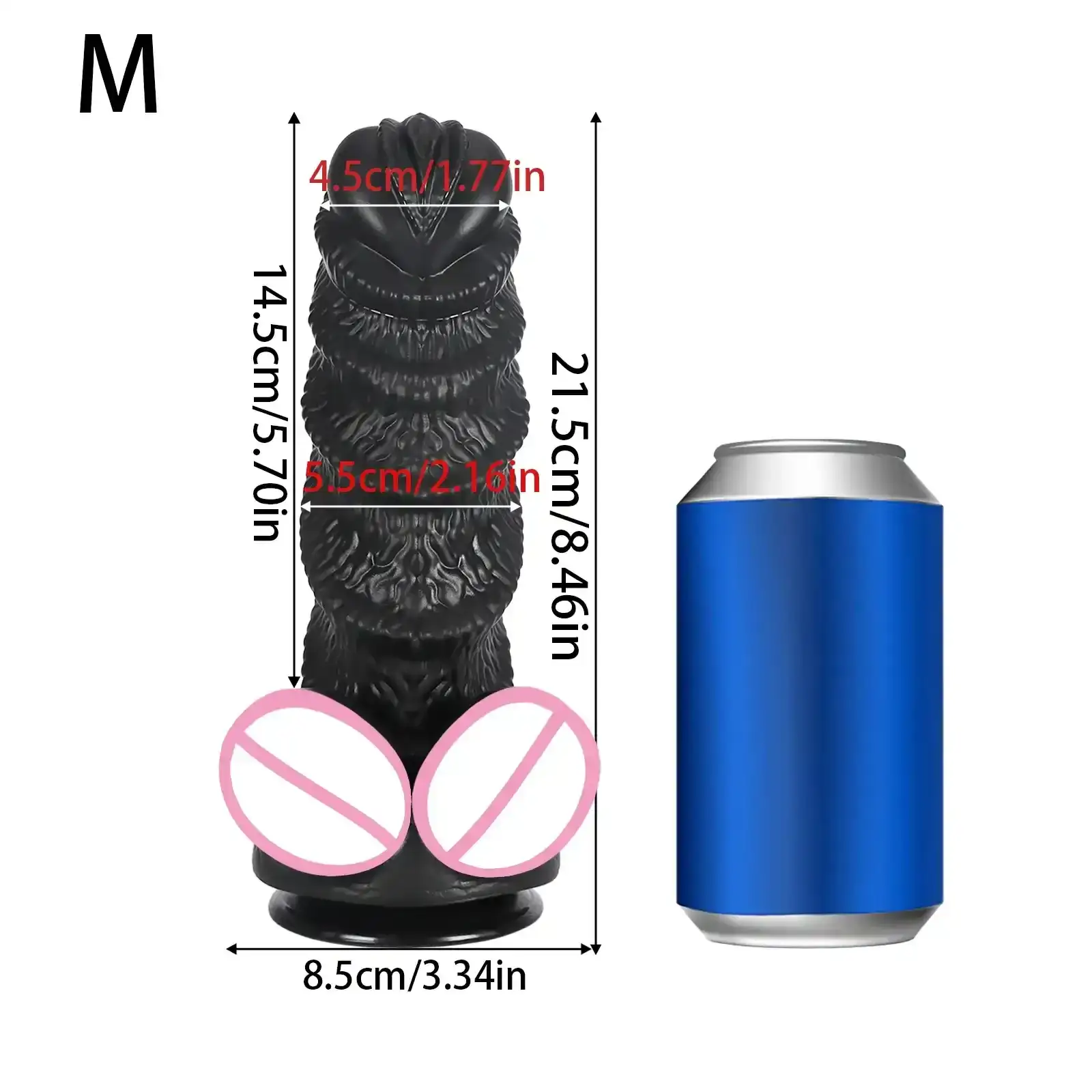 gode en silicone medical rouge vibrant