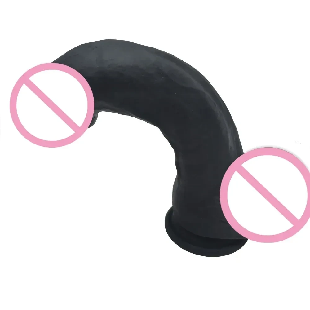 gode noir geant avec testicules