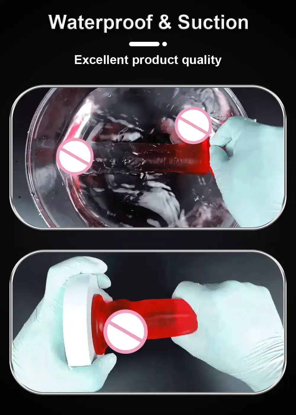 gode realiste a forte ventouse