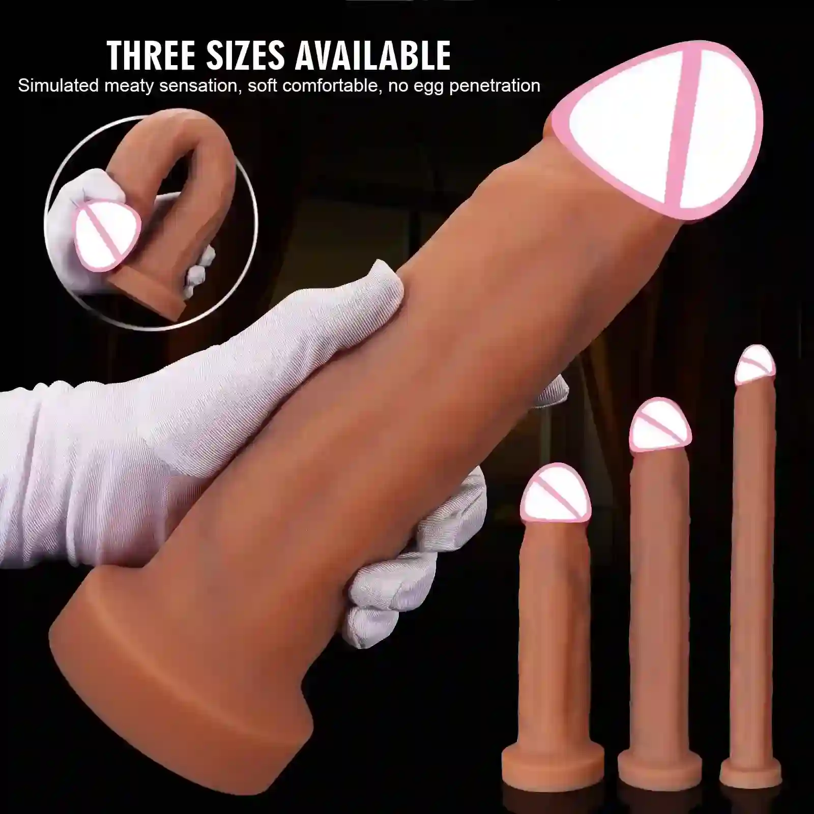 gode réaliste à ventouse silicone médical