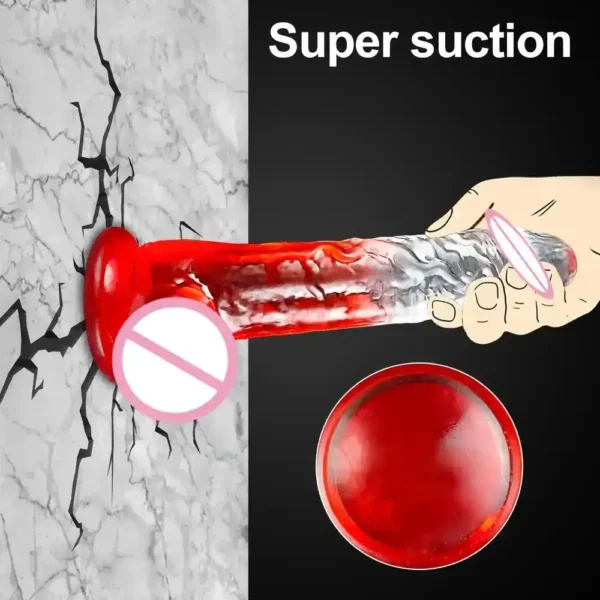 gode réaliste avec ventouse mains libres