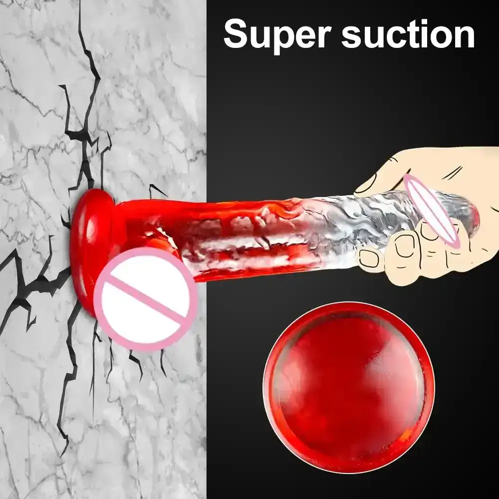 gode réaliste avec ventouse mains libres