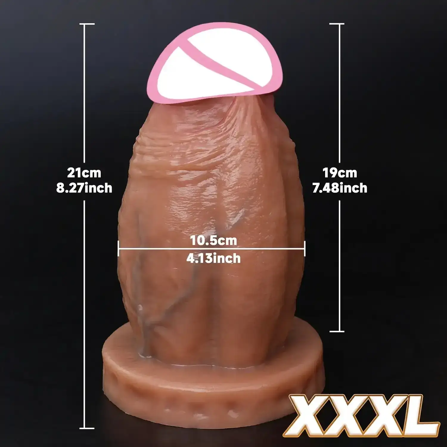 gode réaliste avec ventouse pour surfaces lisses