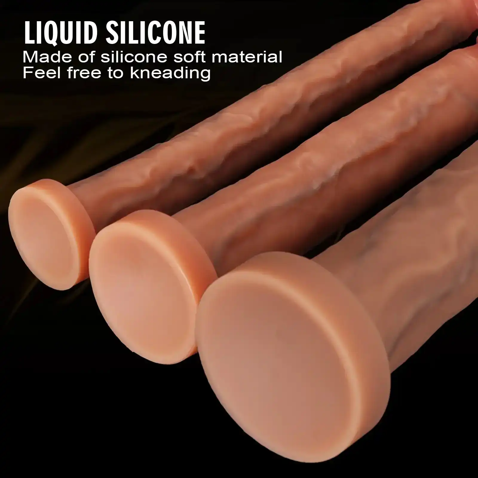 gode réaliste en silicone avec détails