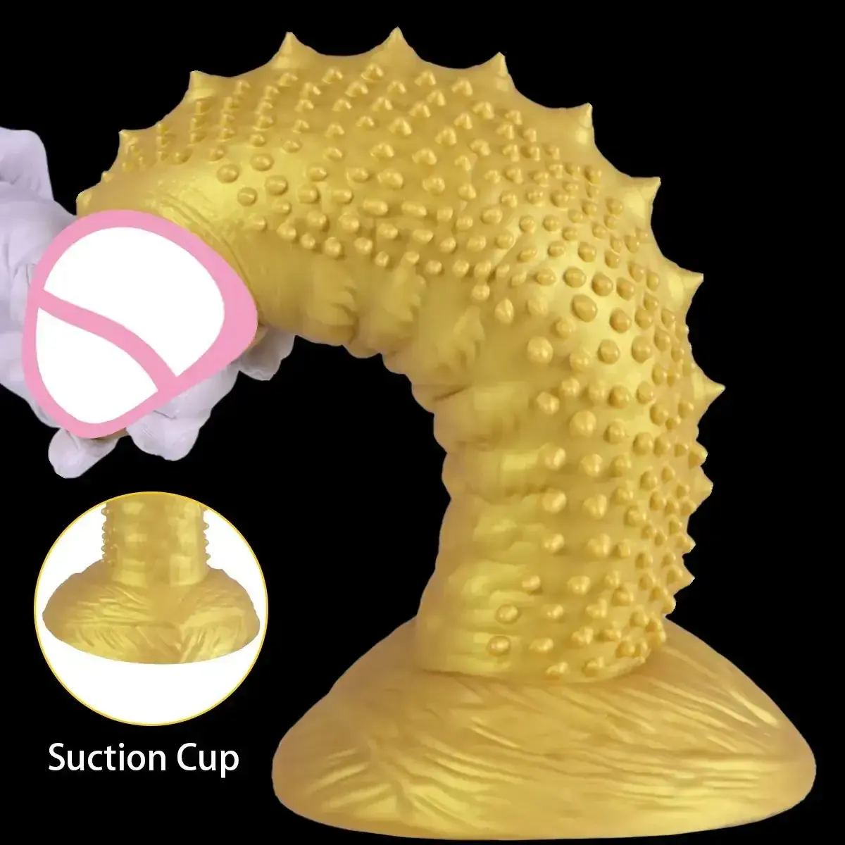 gode réaliste en silicone avec détails veineux