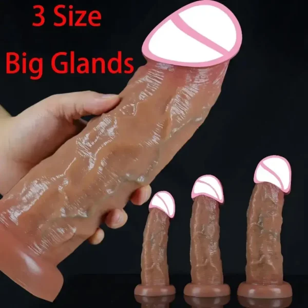 gode réaliste en silicone médical souple