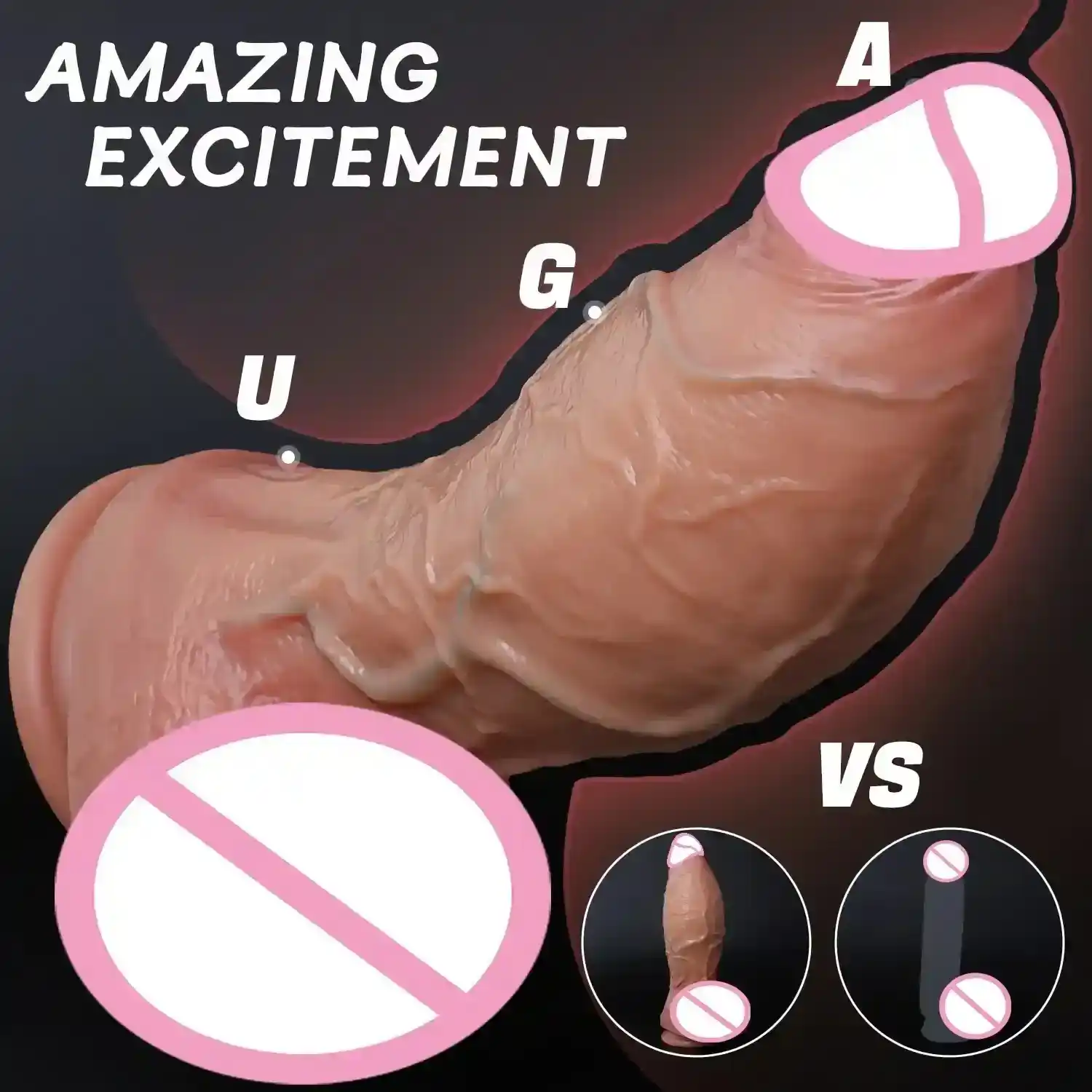 gode réaliste géant en silicone premium