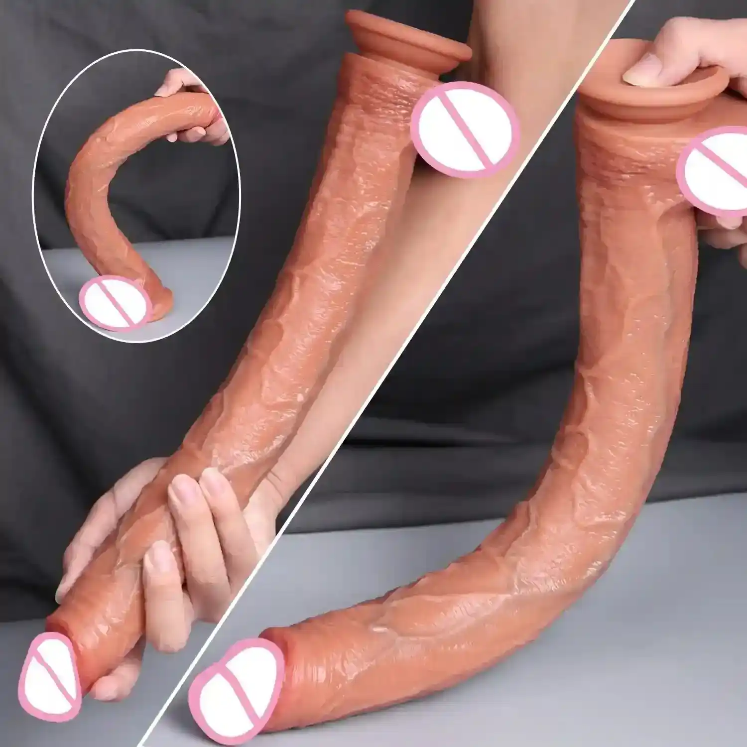 gode réaliste grande taille en silicone