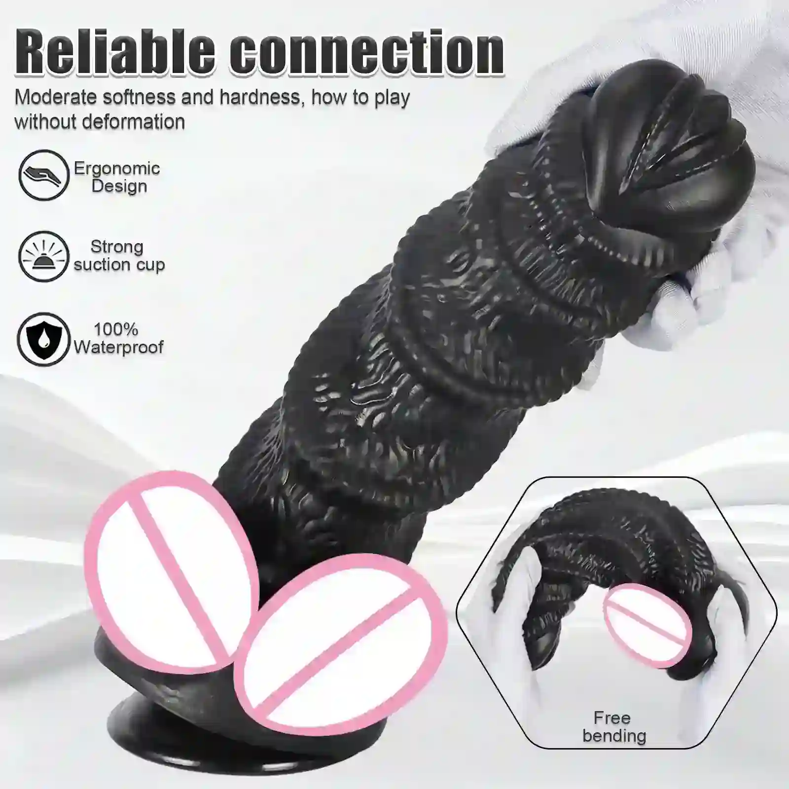 gode realiste rouge en silicone medical