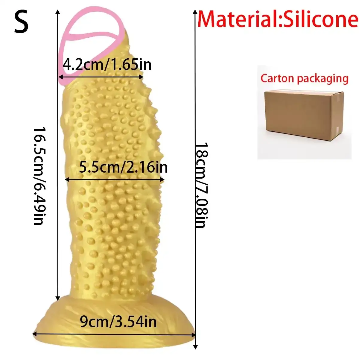 gode realiste texture peau avec ventouse