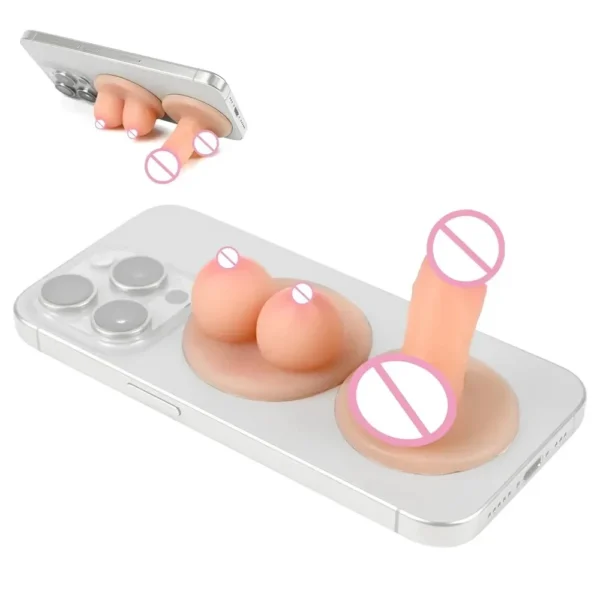 gode silicone support téléphone mains libres