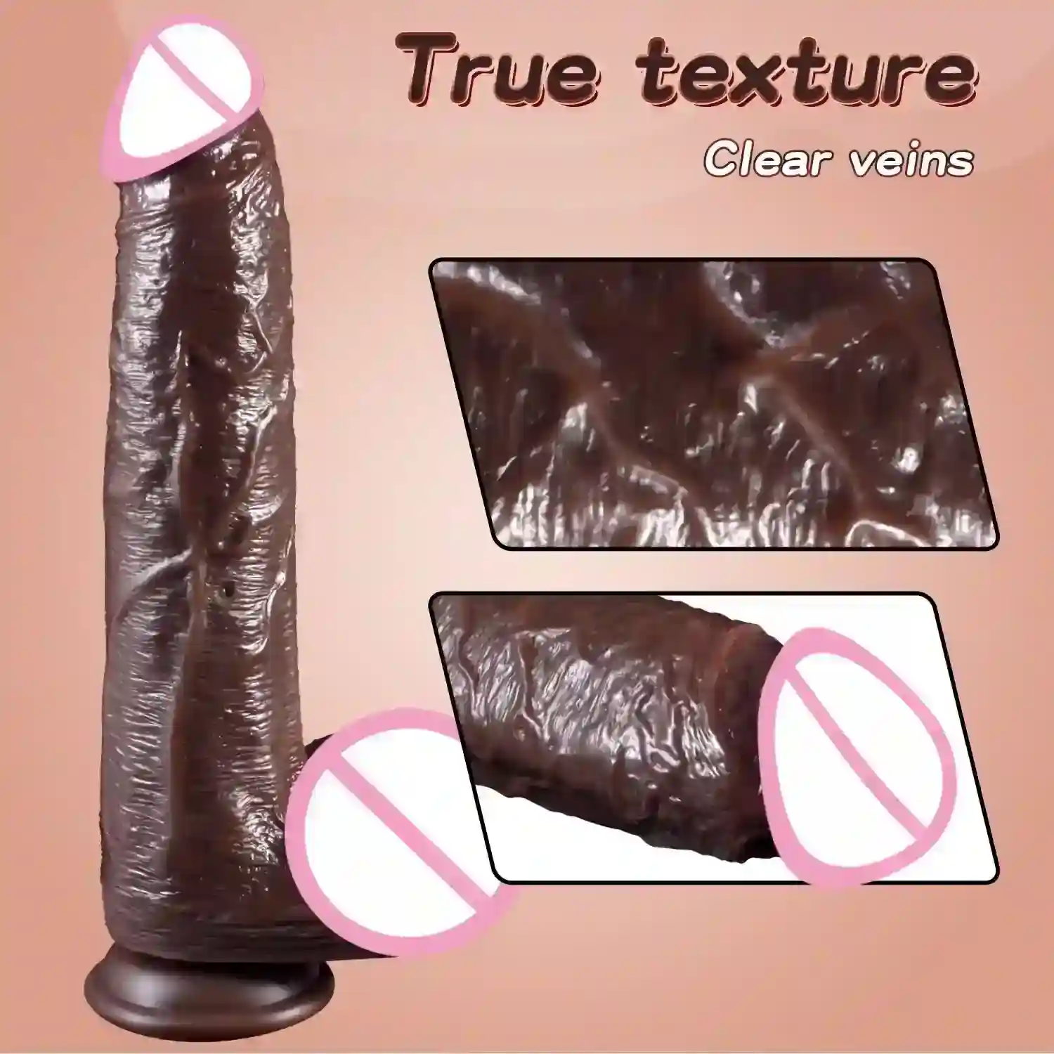 gode telescopique realiste avec ventouse